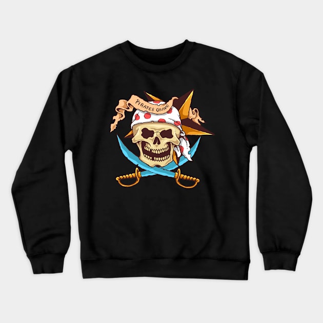 Pirates Grave Crewneck Sweatshirt by RadCoolguy